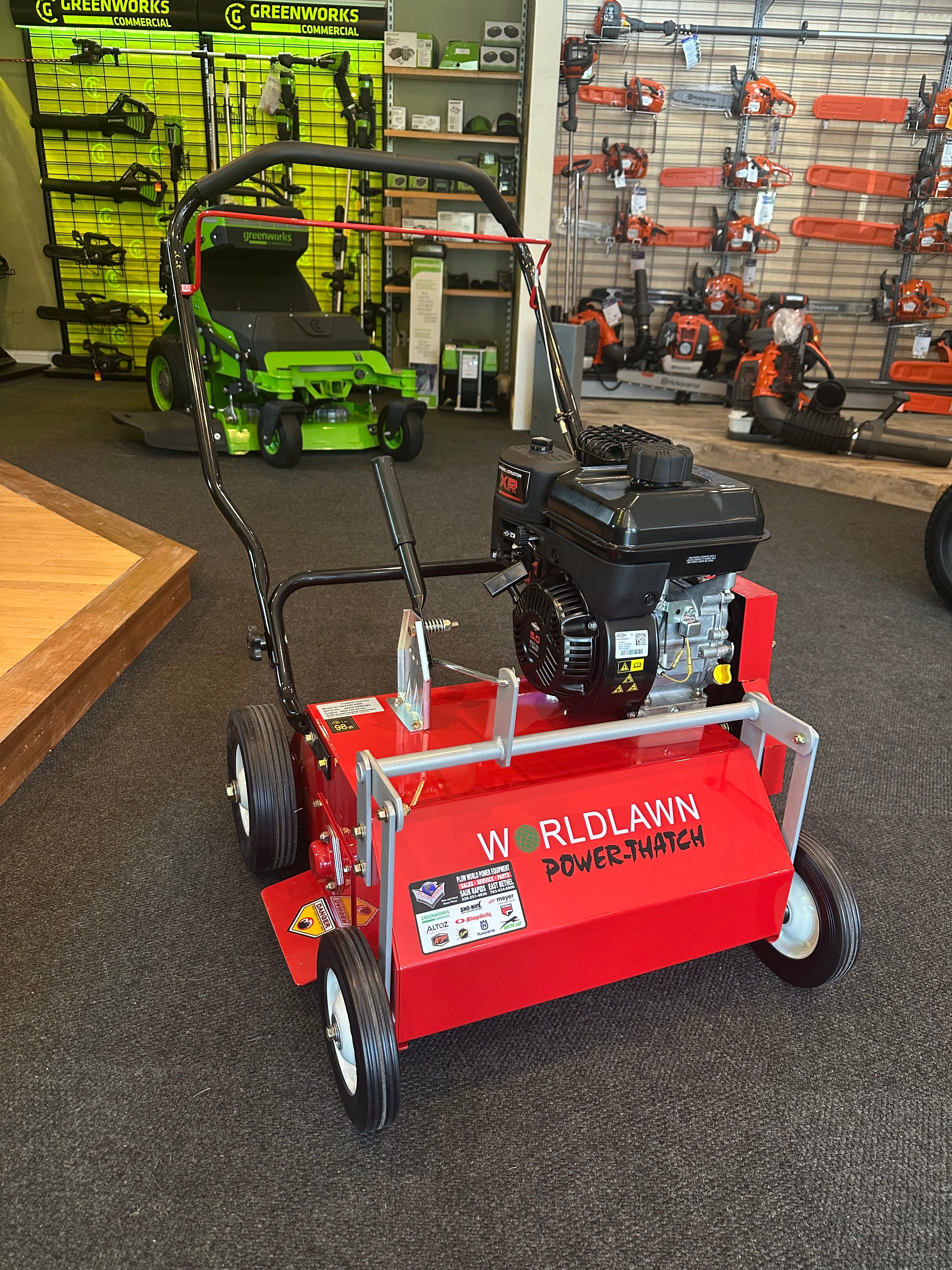 Worldlawn Power Thatch 27" B&S 5.5HP
