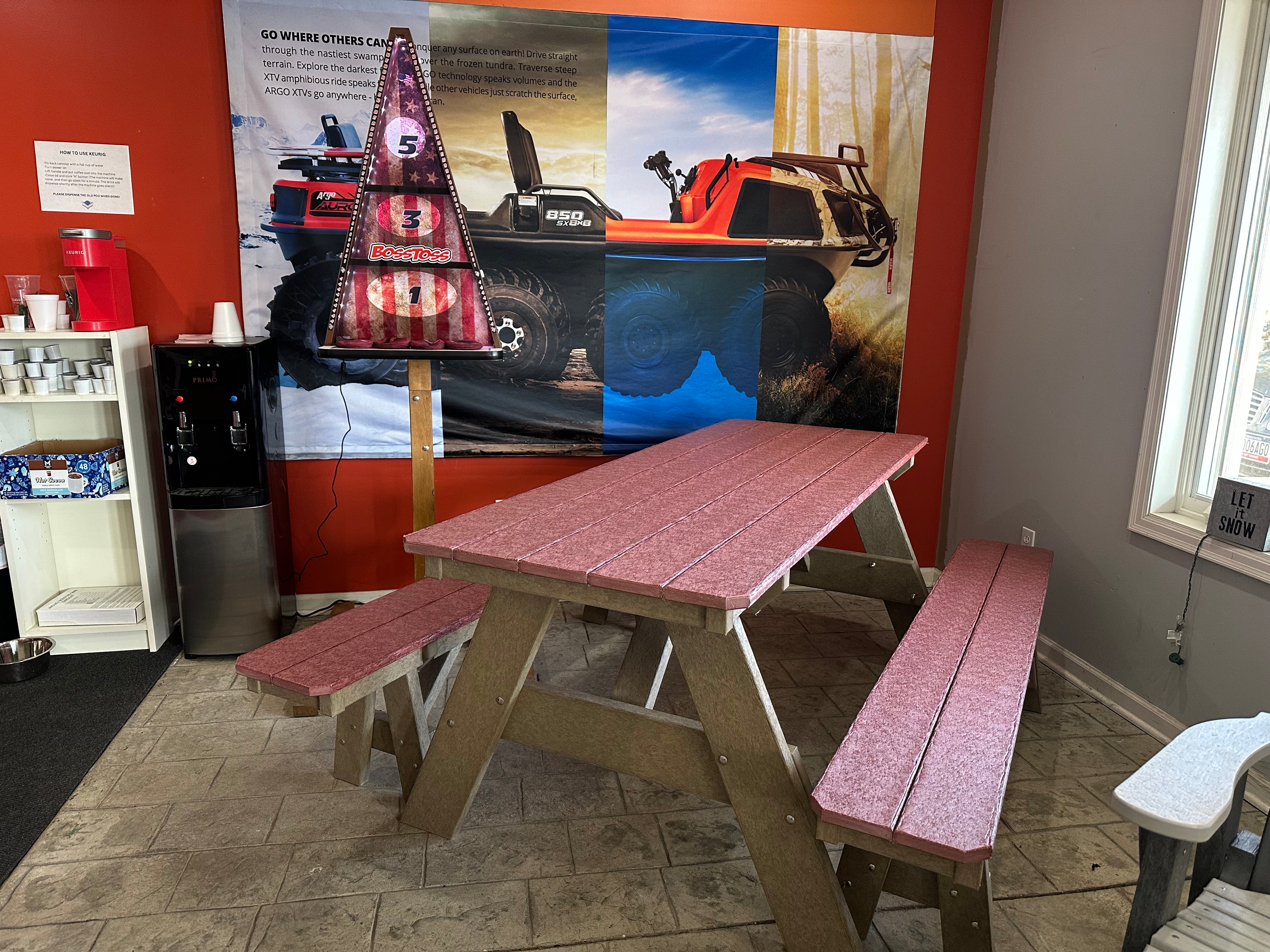 72" PICNIC TABLE W/DETACHED BENCHES