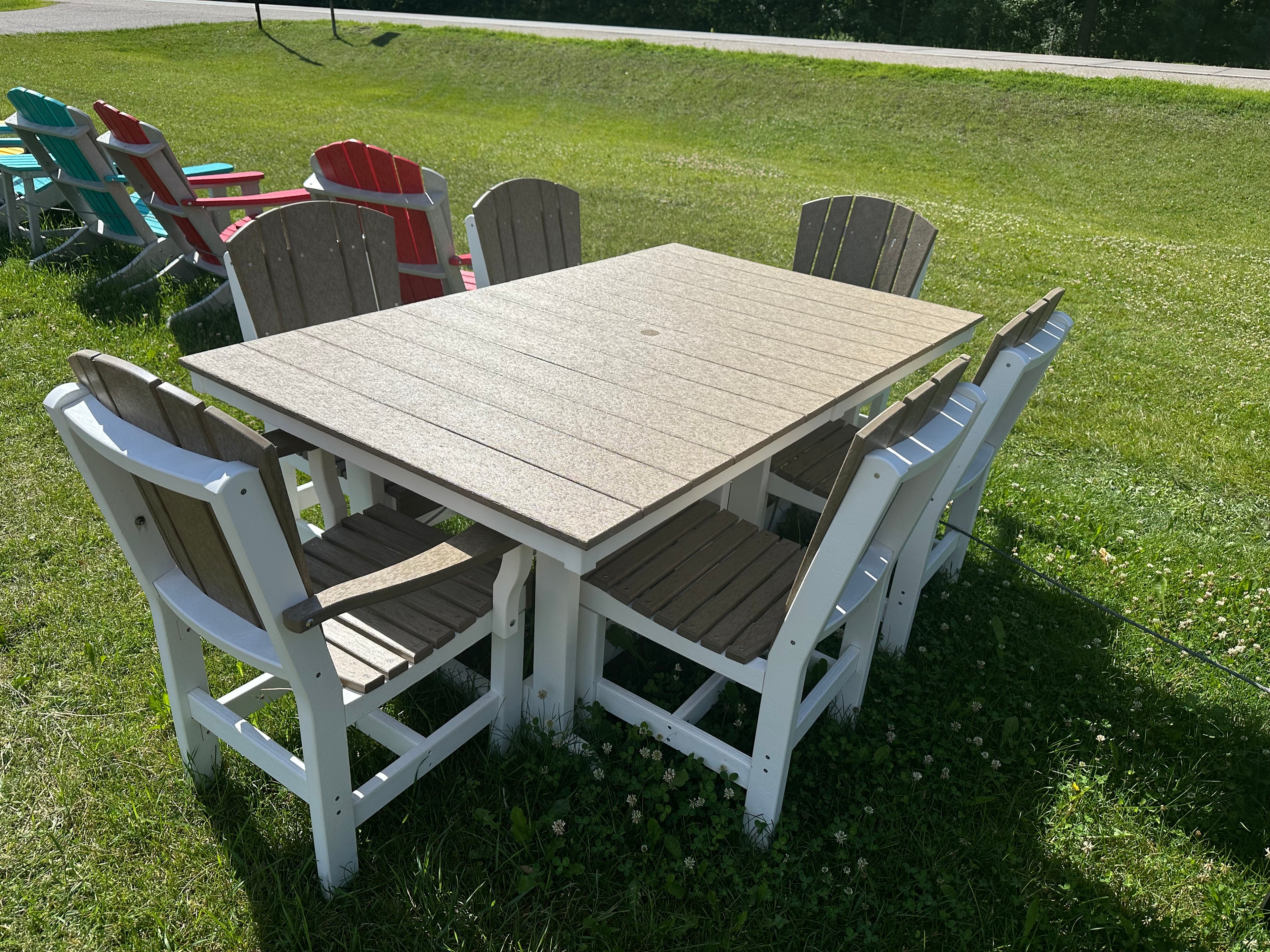 7-piece 44"X72" Dining Table Set
