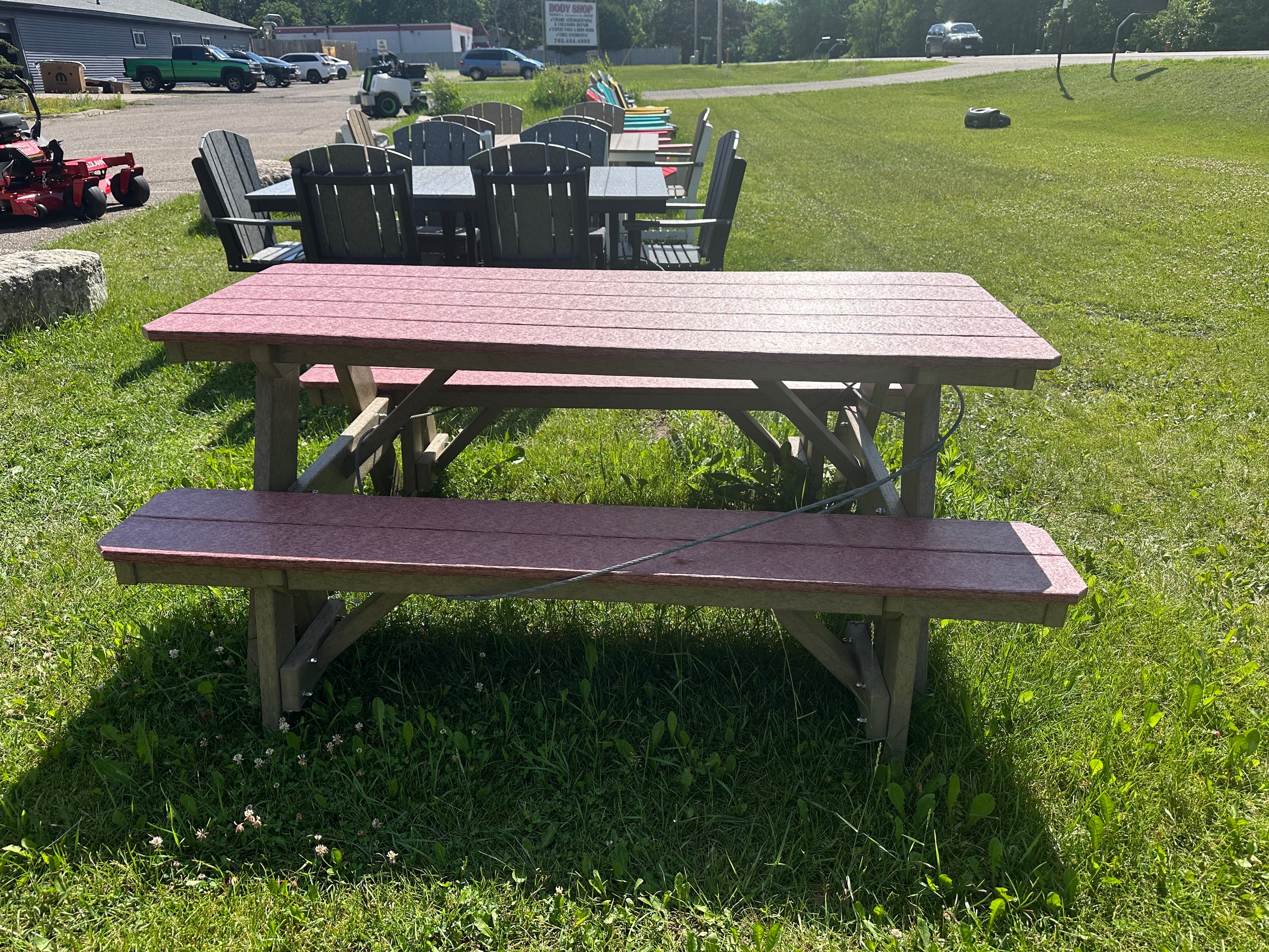 72" Picnic Table w/ Detached Benches